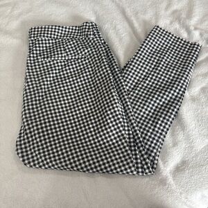Old Navy Women's Checkered Dress Pants - Black and White